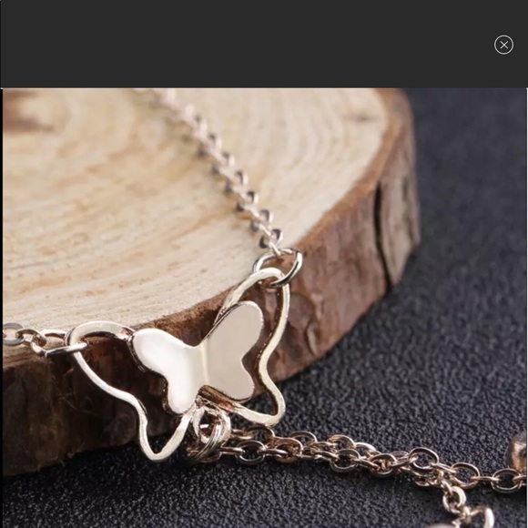 Butterfly ankle bracelet - Picture 5 of 6